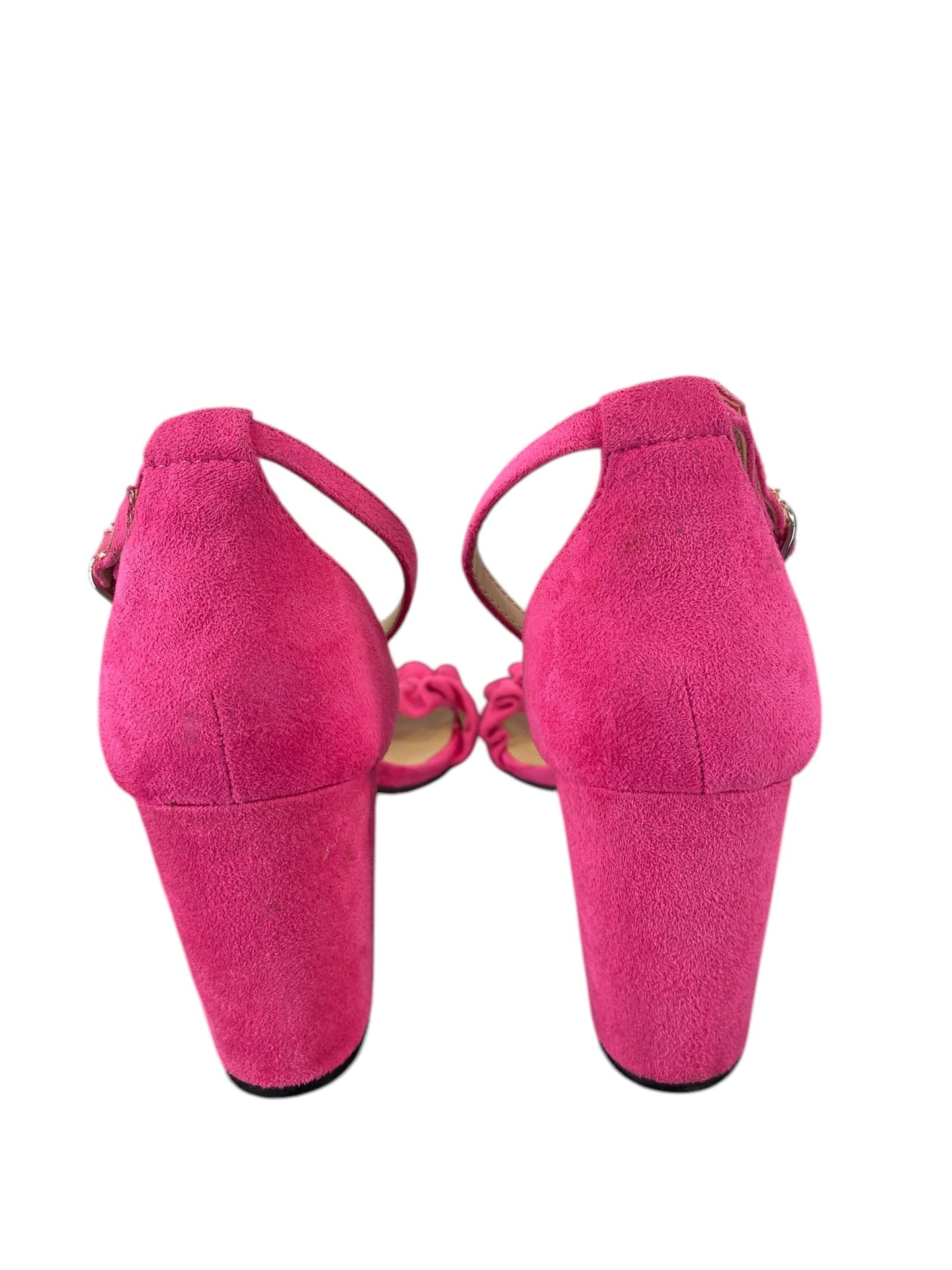 Shoes Heels Block By Unisa In Pink, Size: 8.5