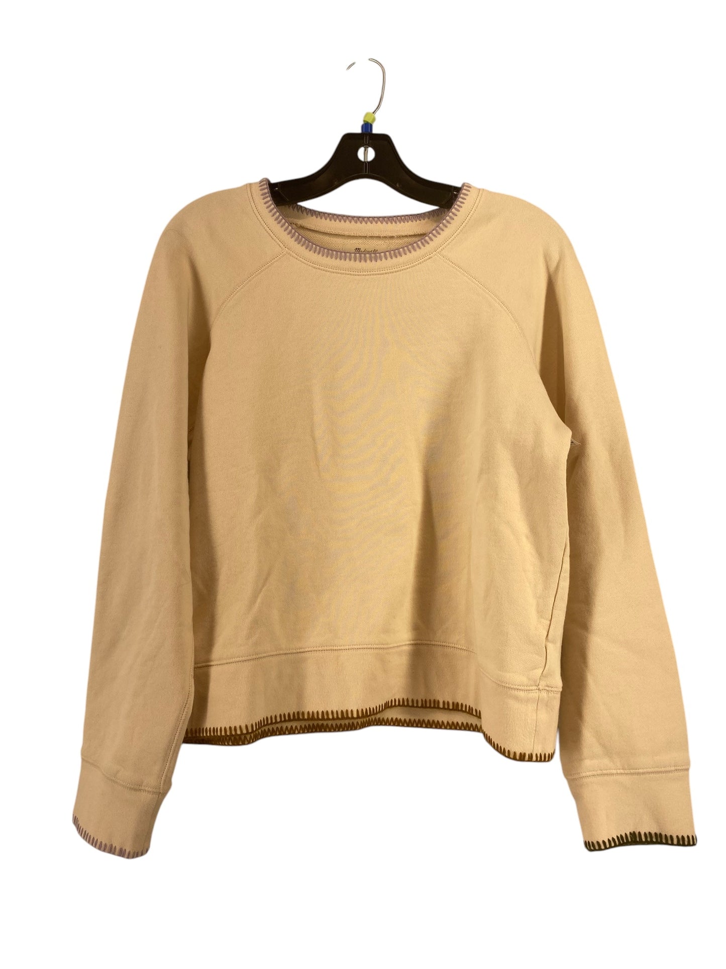 Sweatshirt Crewneck By Madewell In Beige, Size: L