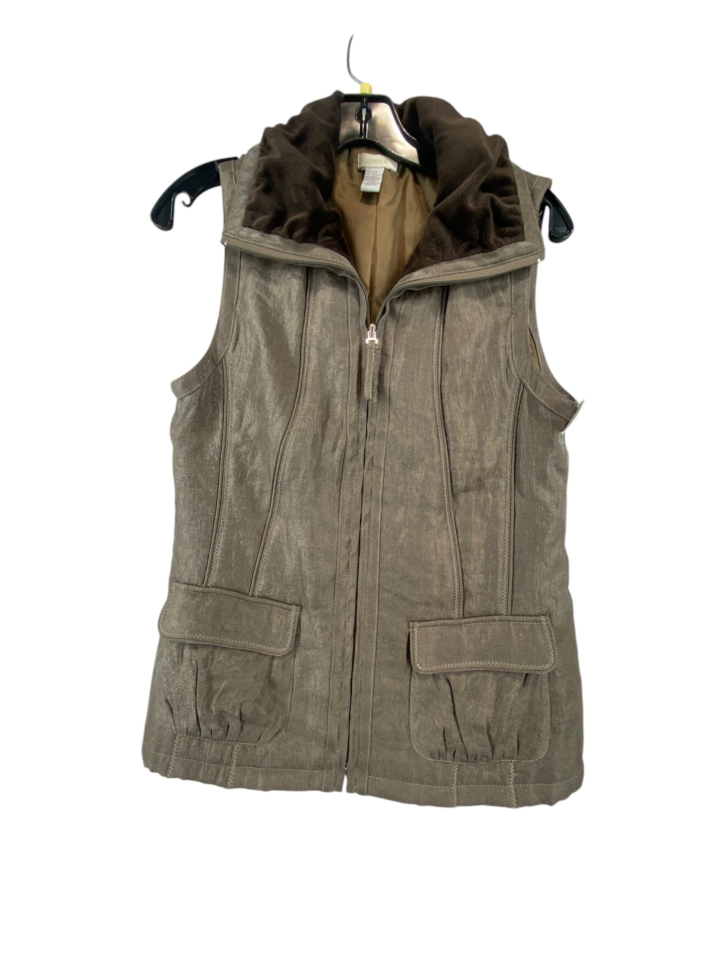 Vest Other By Chicos In Brown, Size: 0