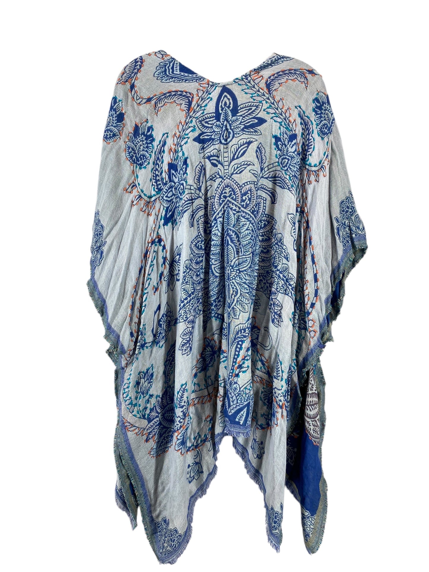 Shawl By Chicos In Blue, Size: Osfm