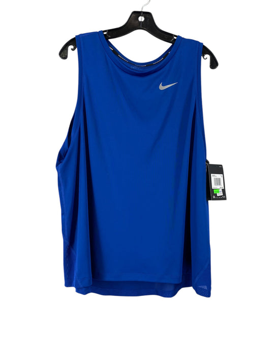 Athletic Tank Top By Nike Apparel In Blue, Size: Xl