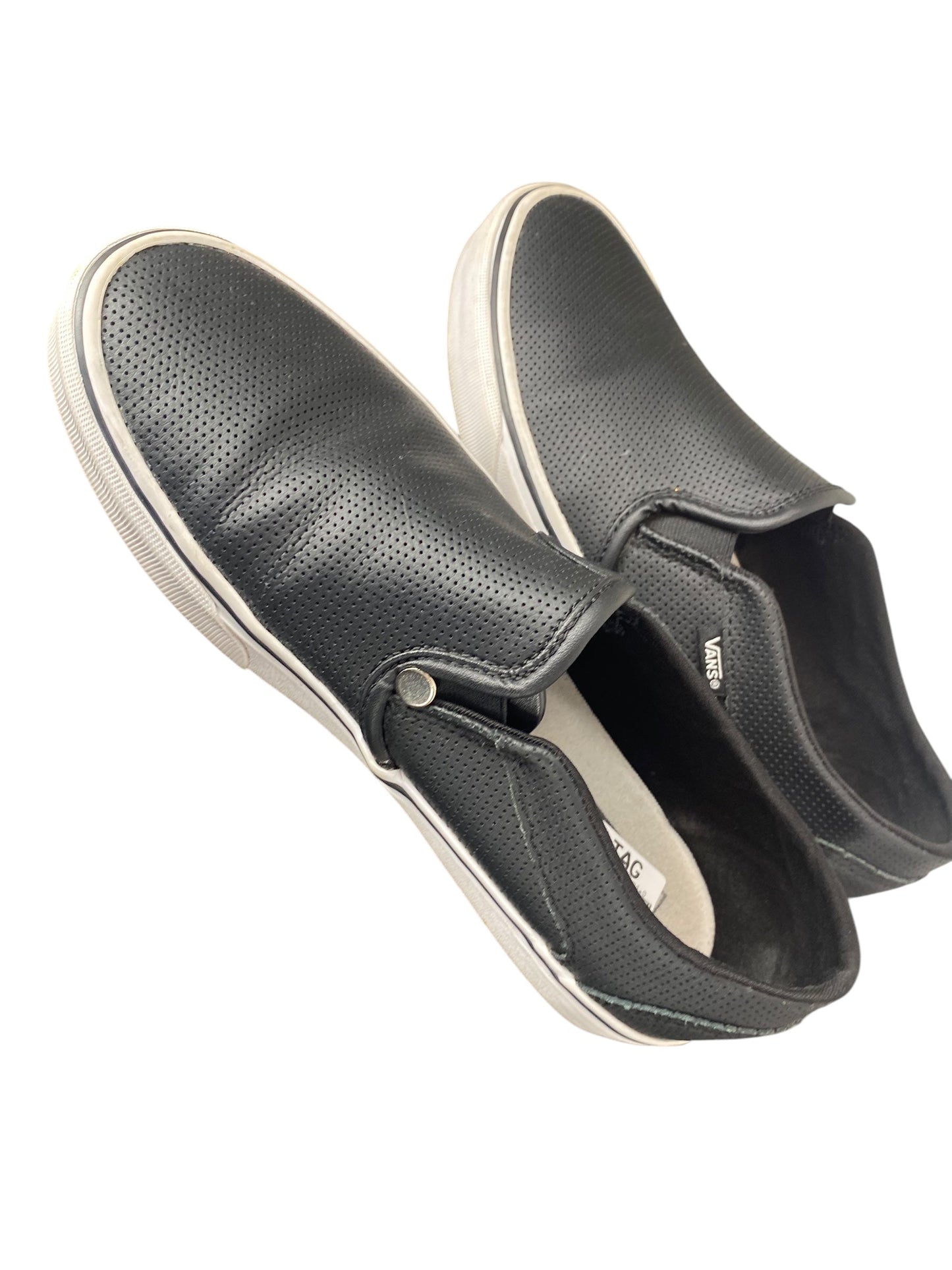 Shoes Flats By Vans In Black, Size: 9.5