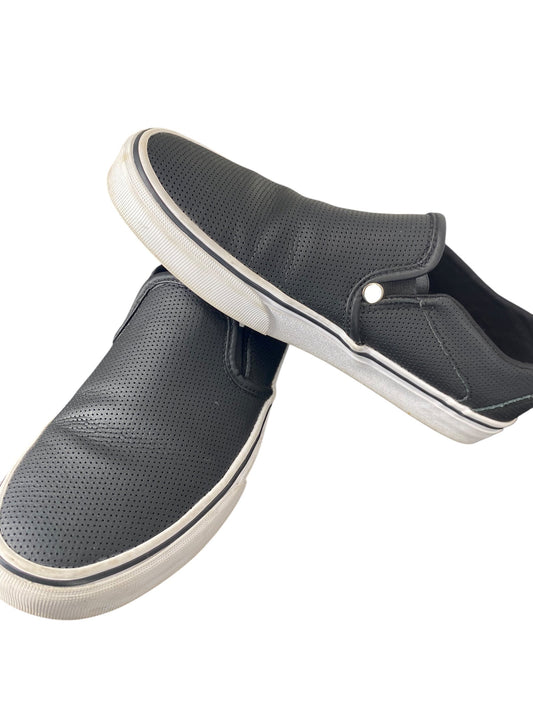 Shoes Flats By Vans In Black, Size: 9.5