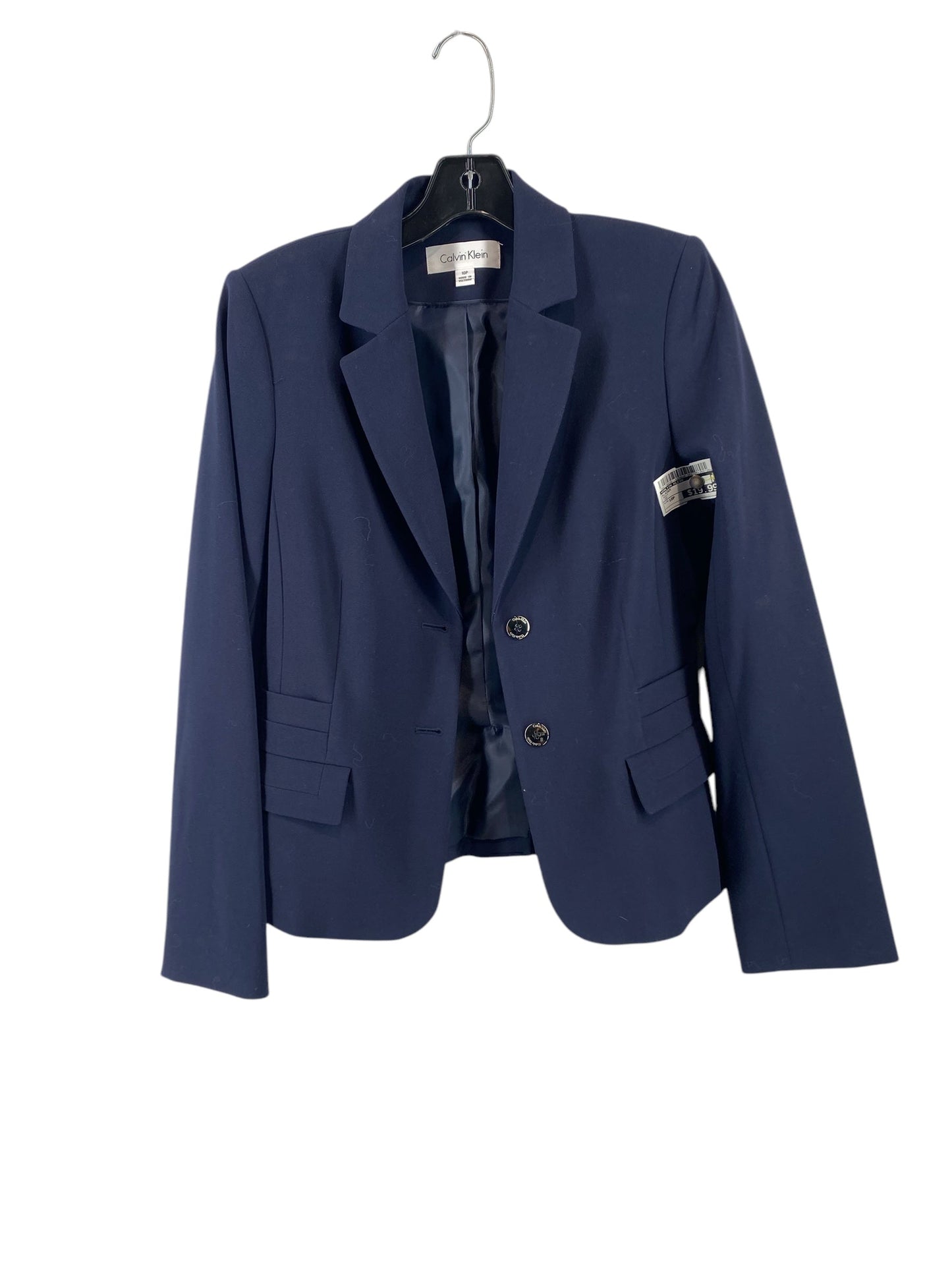 Blazer By Calvin Klein In Navy, Size: 10p