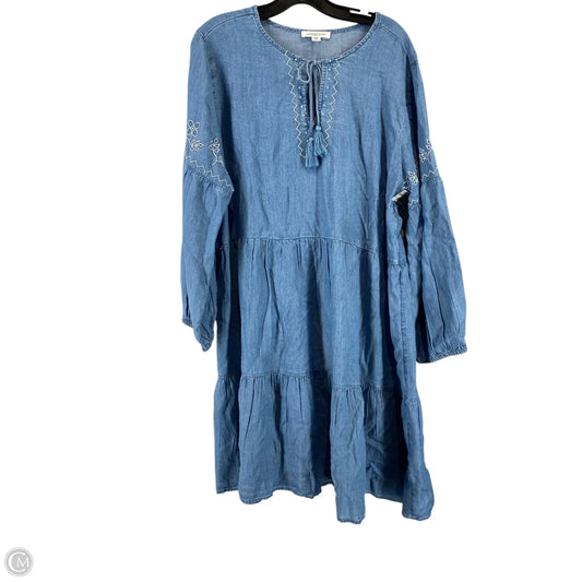 Dress Casual Short By Beachlunchlounge In Blue, Size: Xl