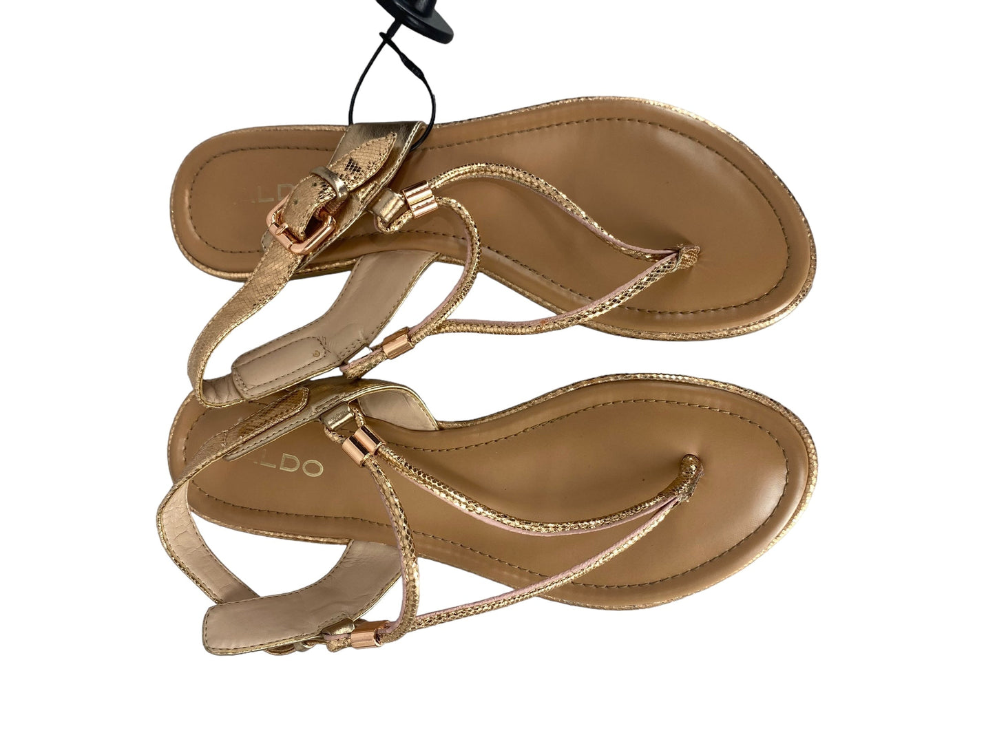 Rose Gold Sandals Flats Aldo, Size 8