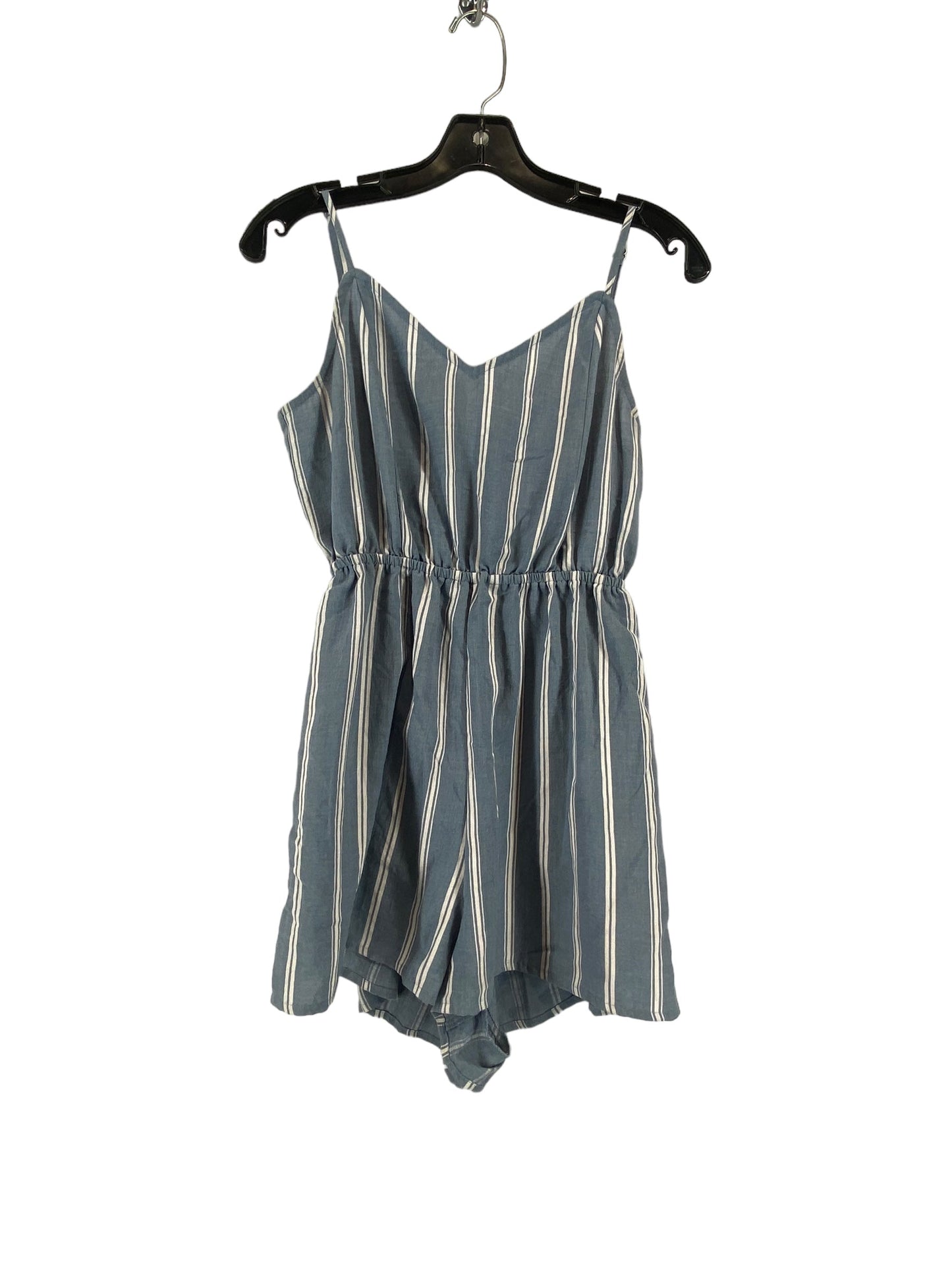 Romper By New Look In Blue & White, Size: S