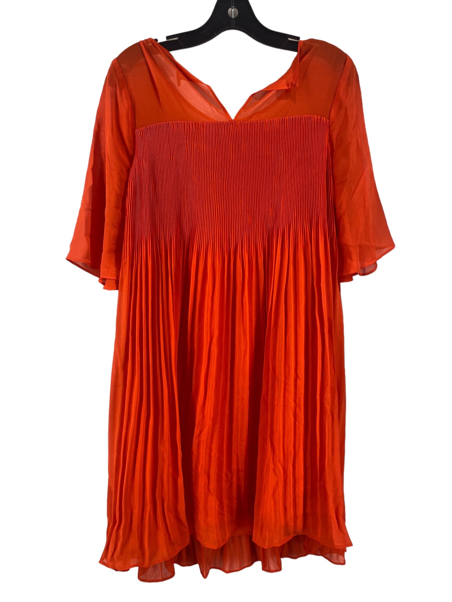 Orange Dress Casual Midi Maeve, Size 2