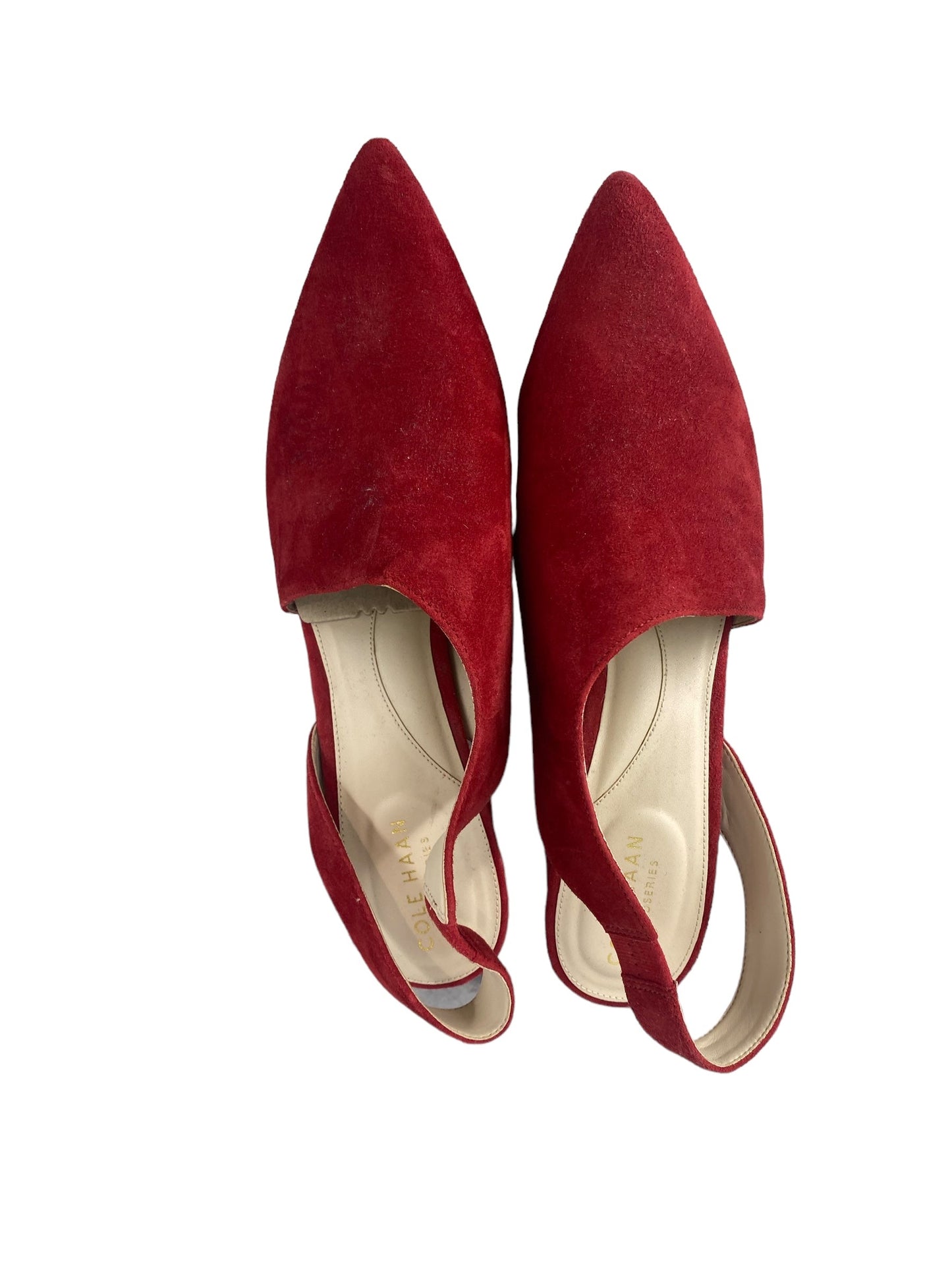 Red Shoes Heels Block Cole-haan, Size 8.5