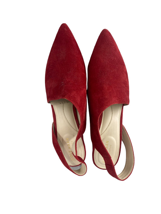Red Shoes Heels Block Cole-haan, Size 8.5
