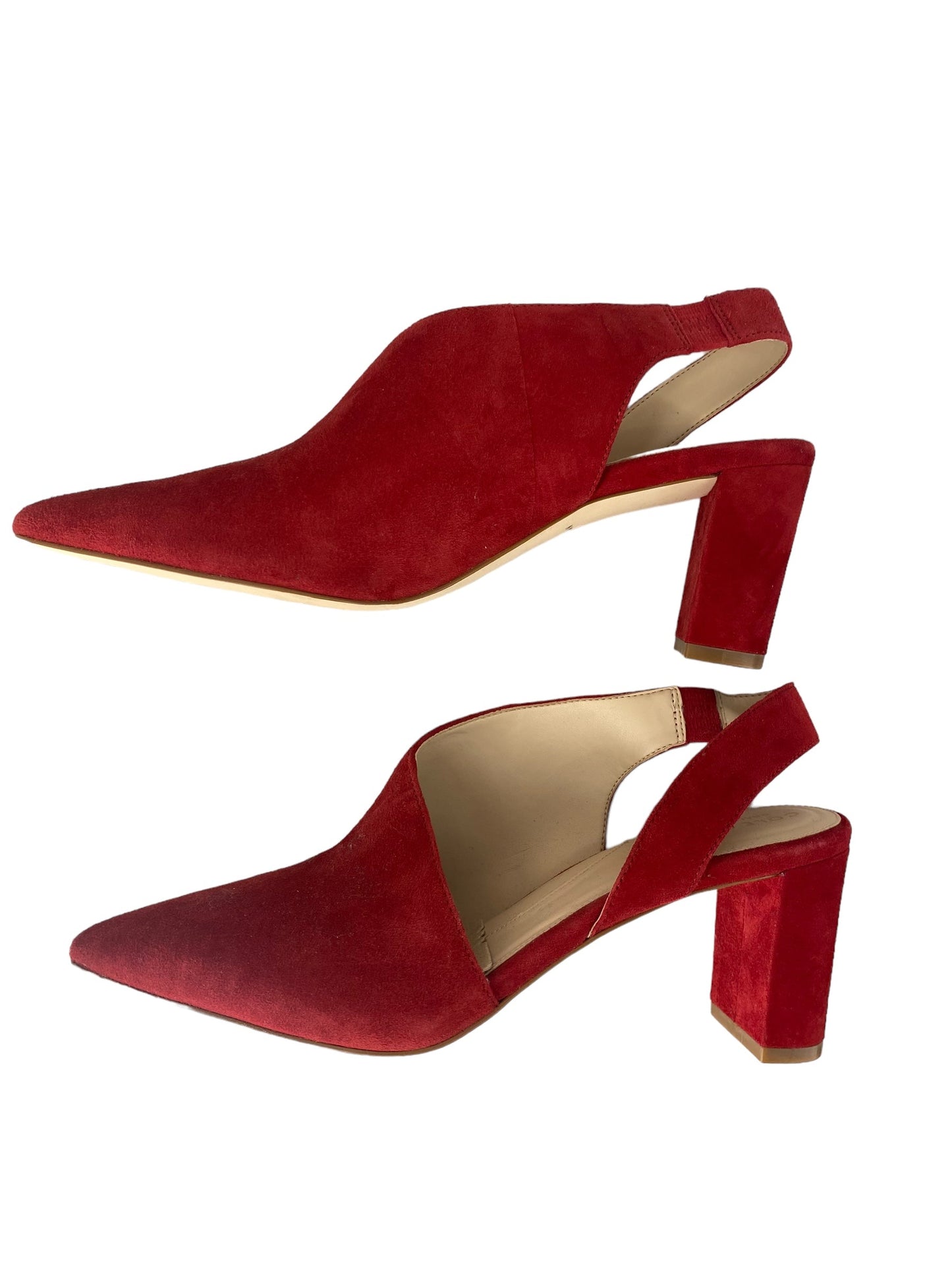 Red Shoes Heels Block Cole-haan, Size 8.5
