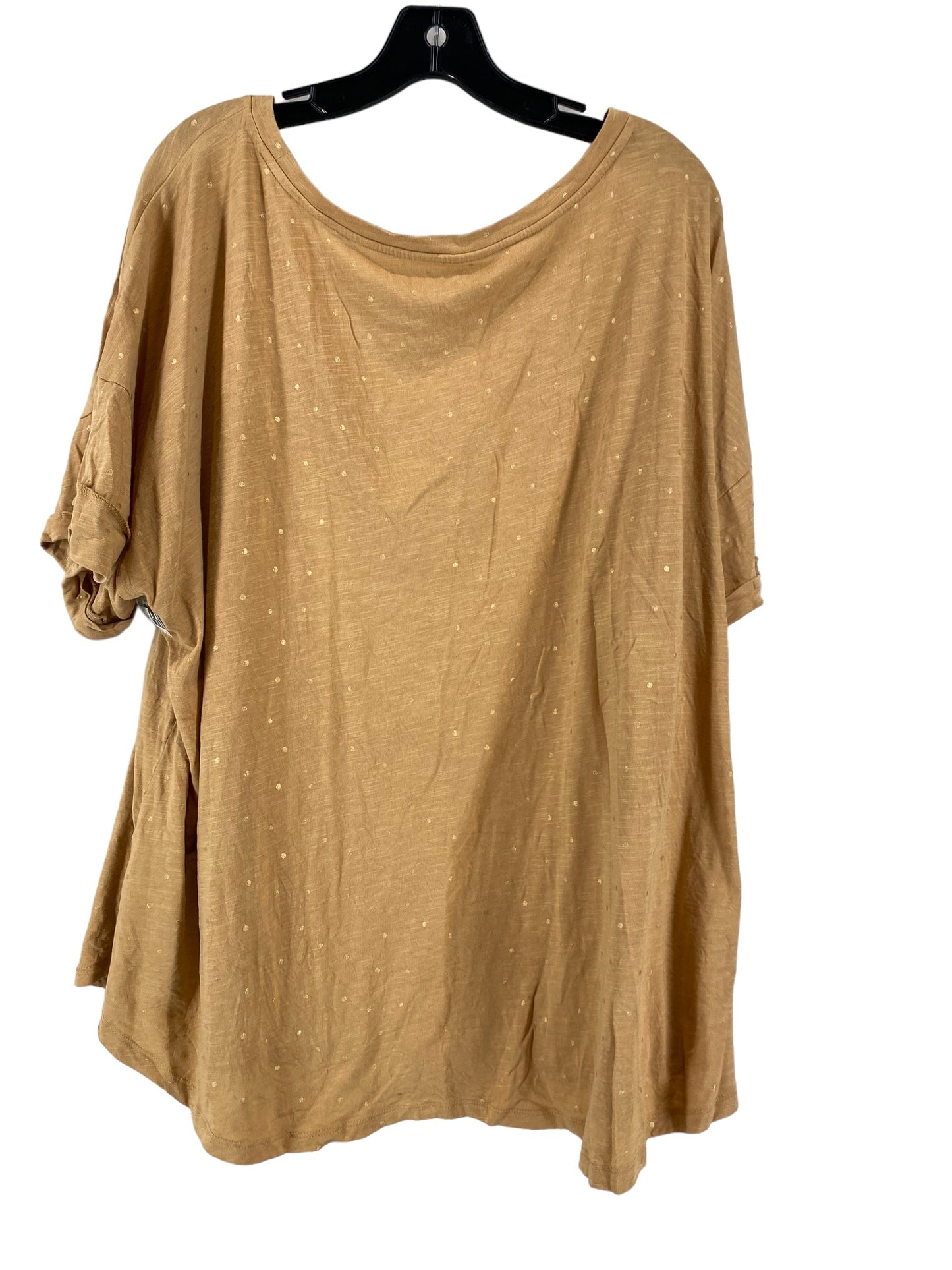 Tan Top Short Sleeve Maurices, Size 3x
