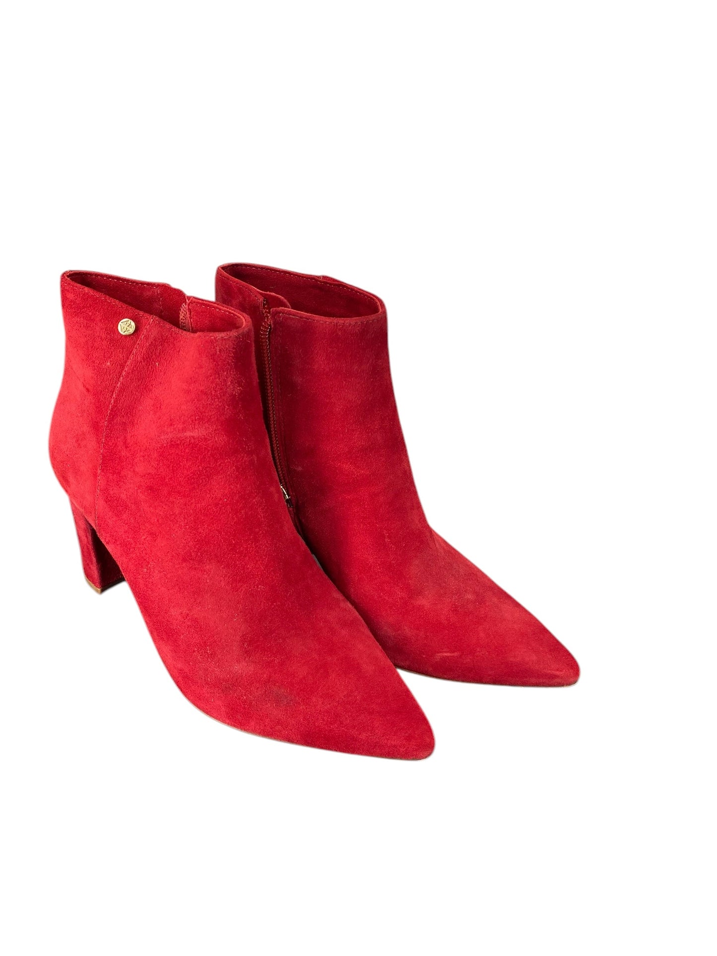 Boots Ankle Heels By Antonio Melani In Red, Size: 7.5