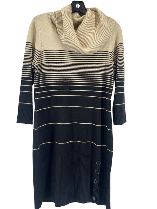 Dress Casual Midi By Dressbarn In Striped Pattern, Size: M