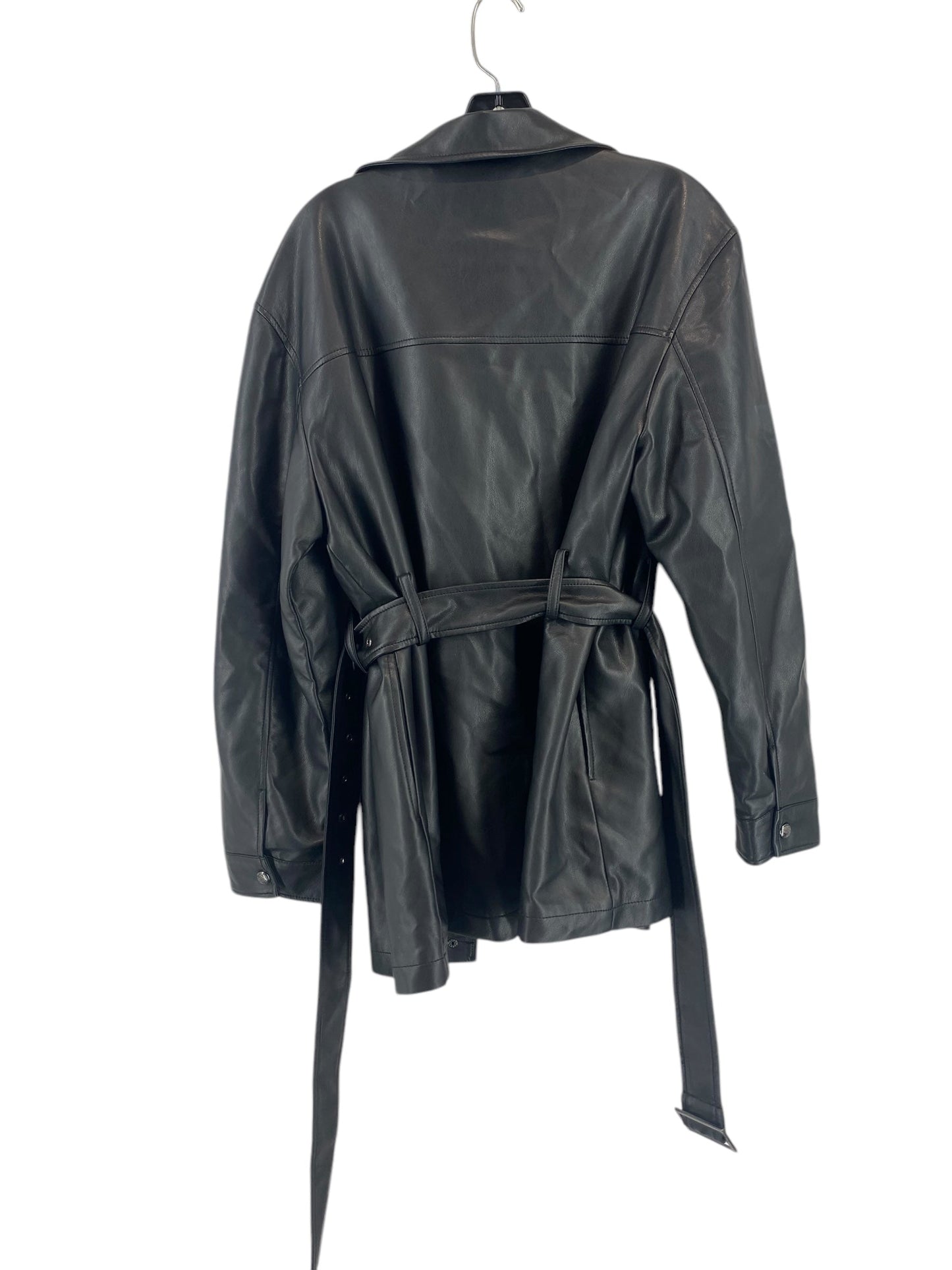 Jacket Leather By Rebecca Minkoff In Black, Size: L