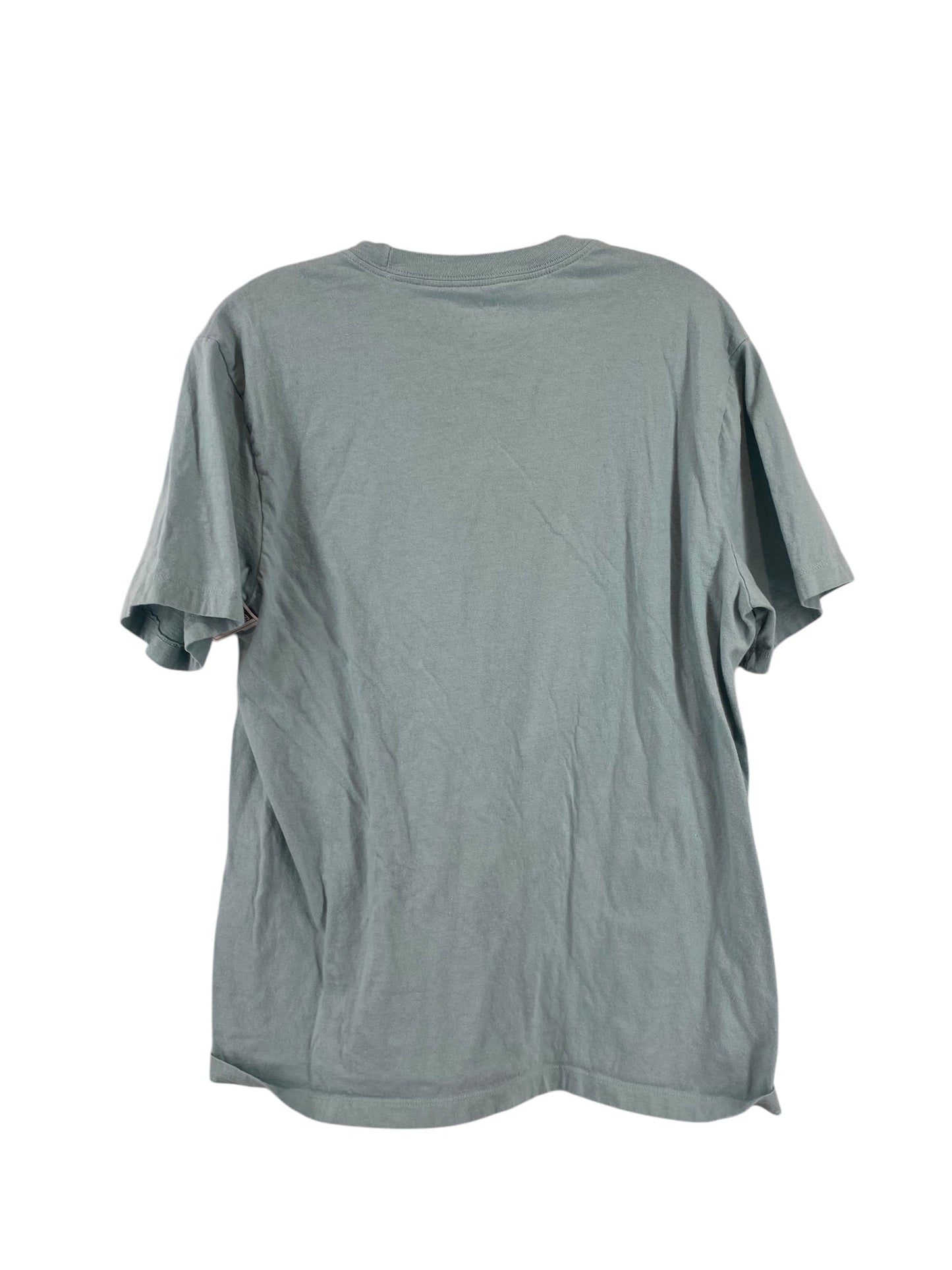 Athletic Top Short Sleeve By Nike In Teal, Size: M