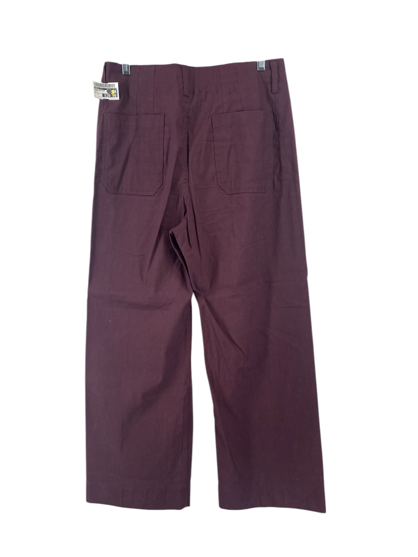 Pants Wide Leg By Maeve In Maroon, Size: 12