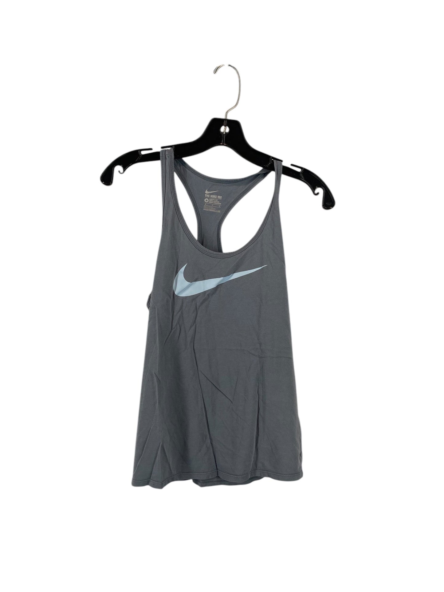 Athletic Tank Top By Nike In Grey, Size: M