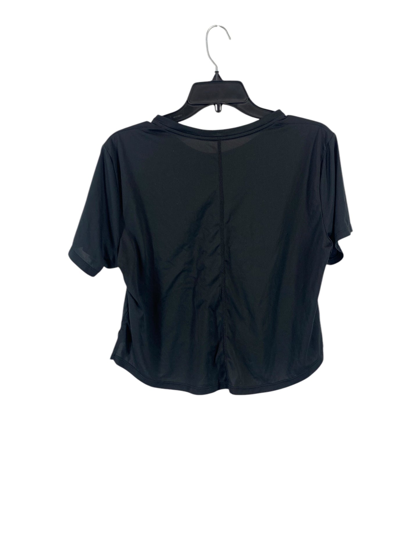 Athletic Top Short Sleeve By Nike In Black, Size: L