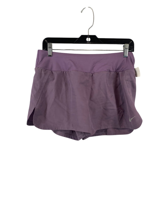 Athletic Shorts By Nike In Purple, Size: M