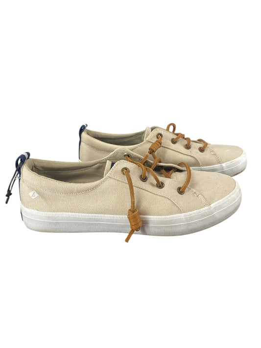 Shoes Sneakers By Sperry In Tan, Size: 7