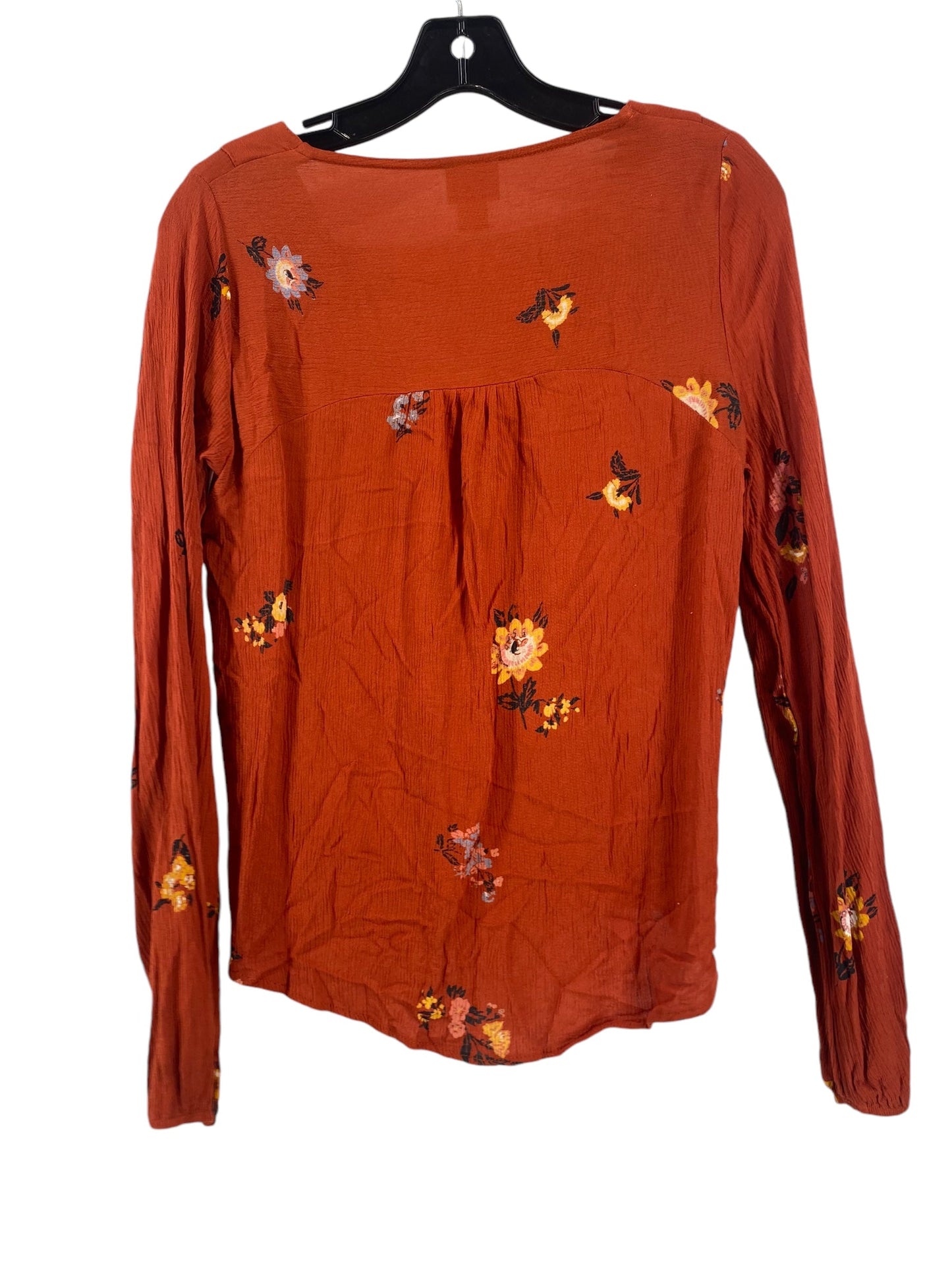 Top Long Sleeve By Mossimo In Orange, Size: S