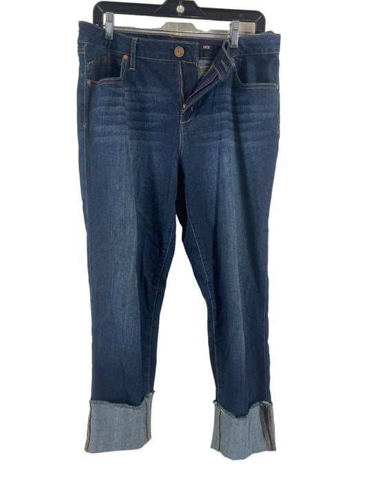 Blue Denim Jeans Straight 1822 Denim, Size 14