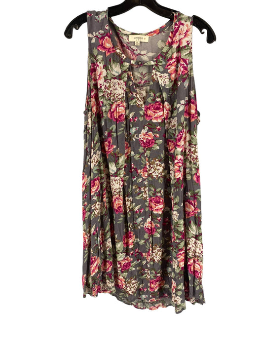 Floral Print Dress Casual Midi Umgee, Size Xl