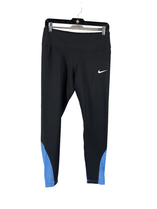 Black & Blue Athletic Leggings Nike Apparel, Size L