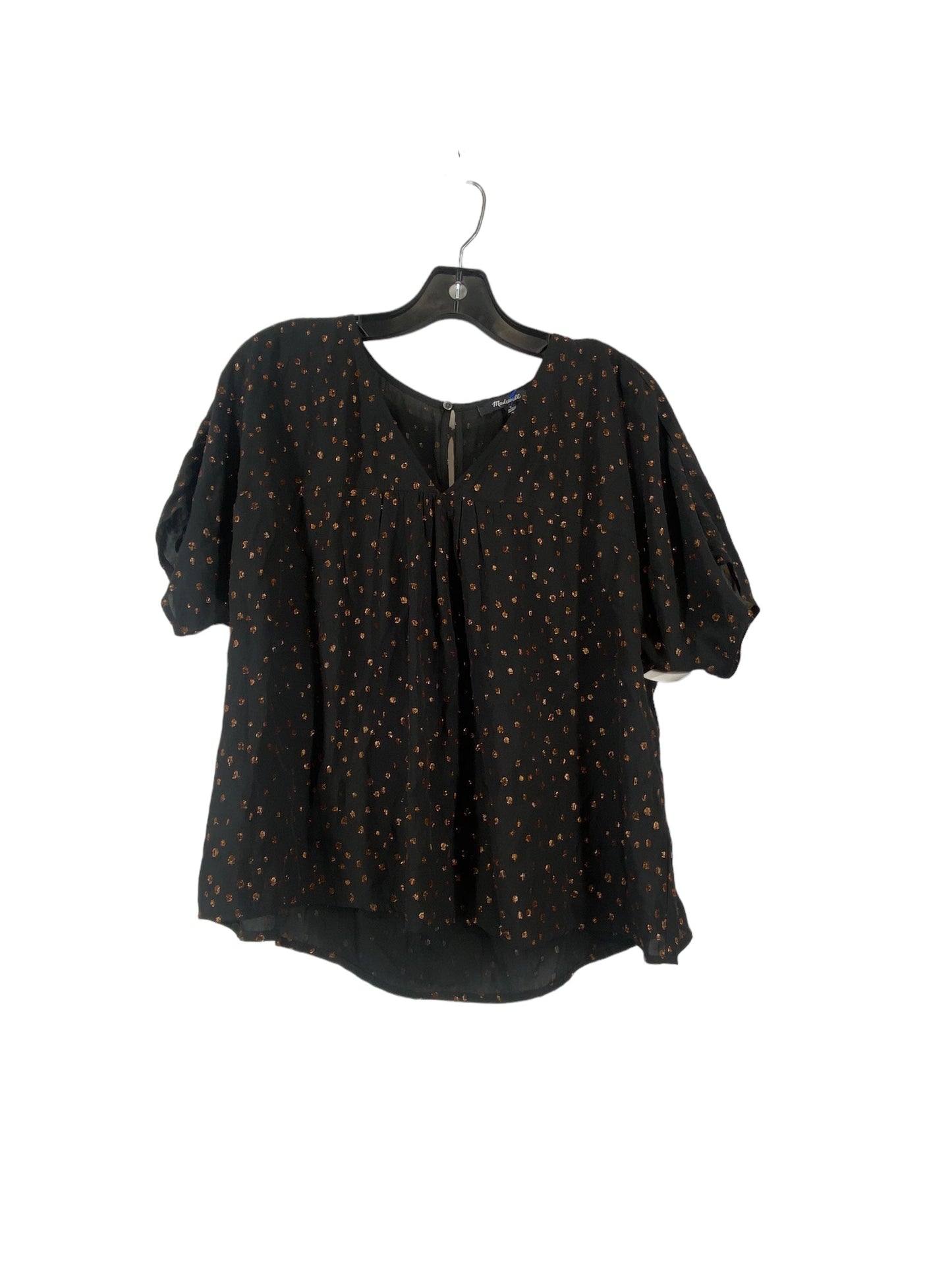 Black Top Short Sleeve Madewell, Size S