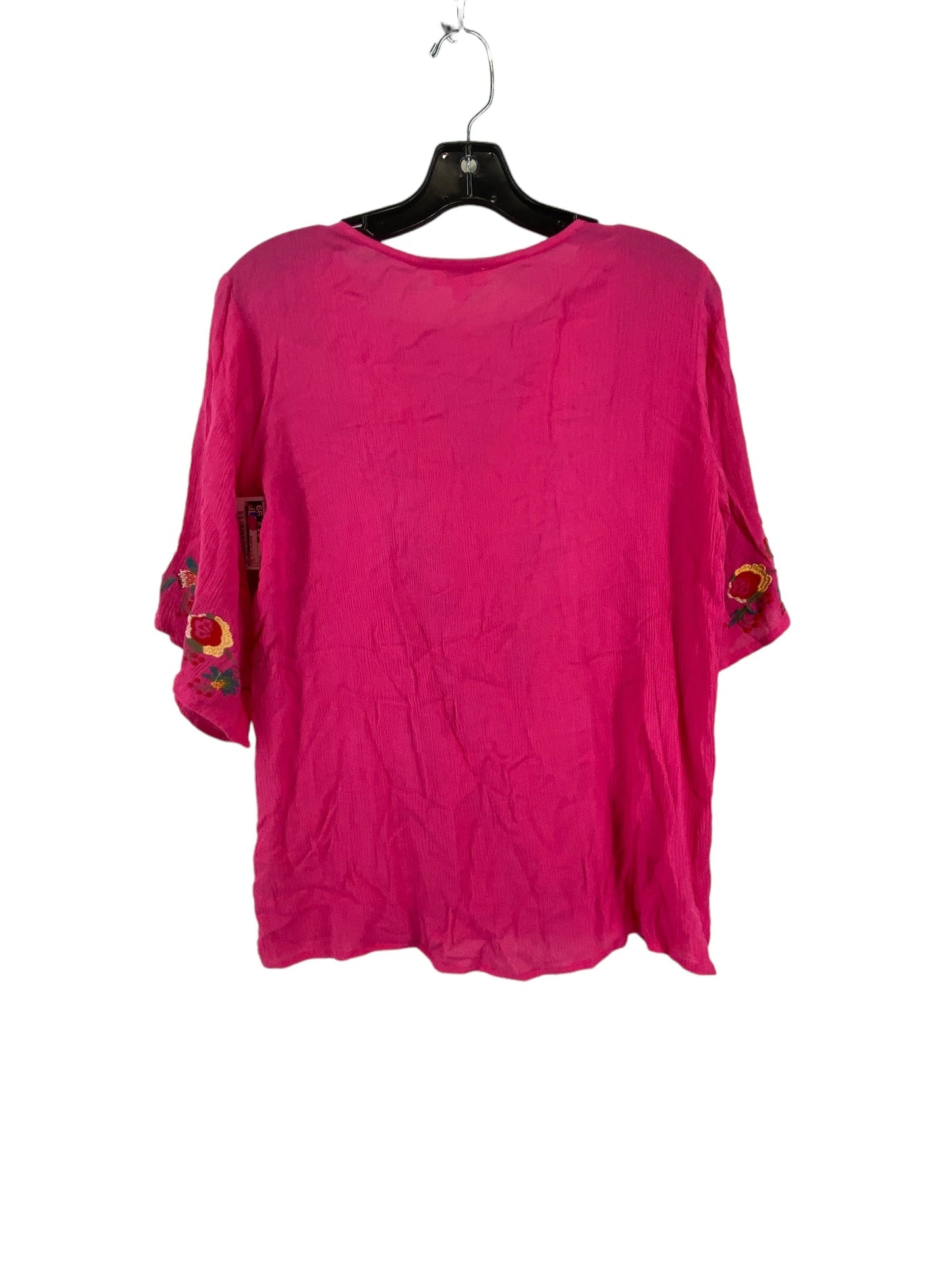 Pink Top 3/4 Sleeve Umgee, Size S