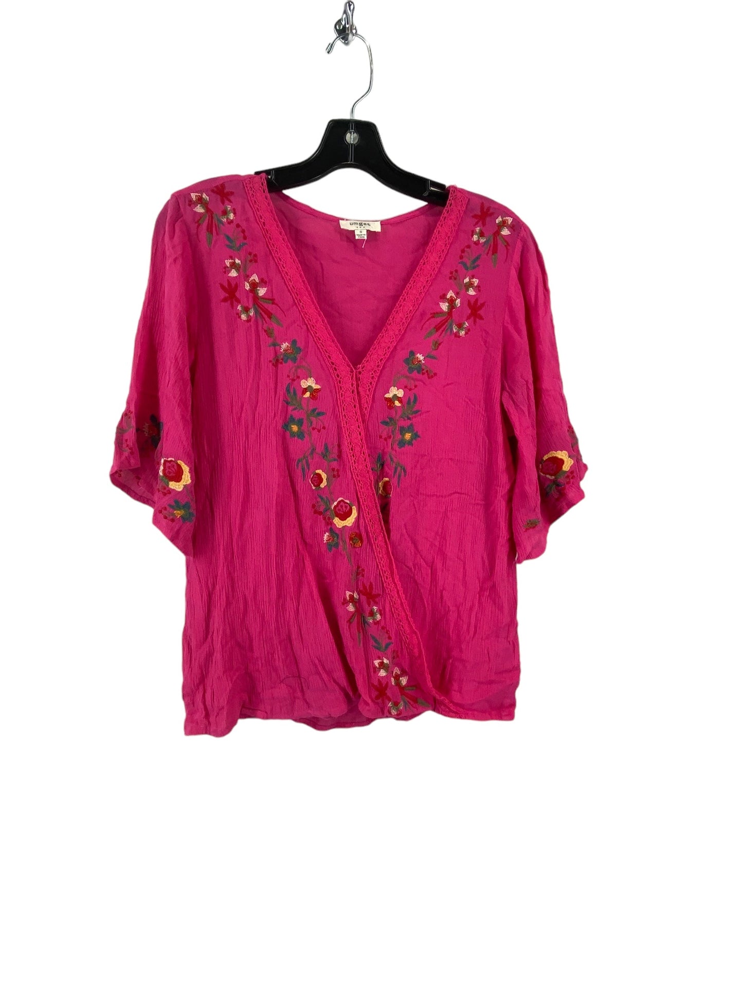 Pink Top 3/4 Sleeve Umgee, Size S