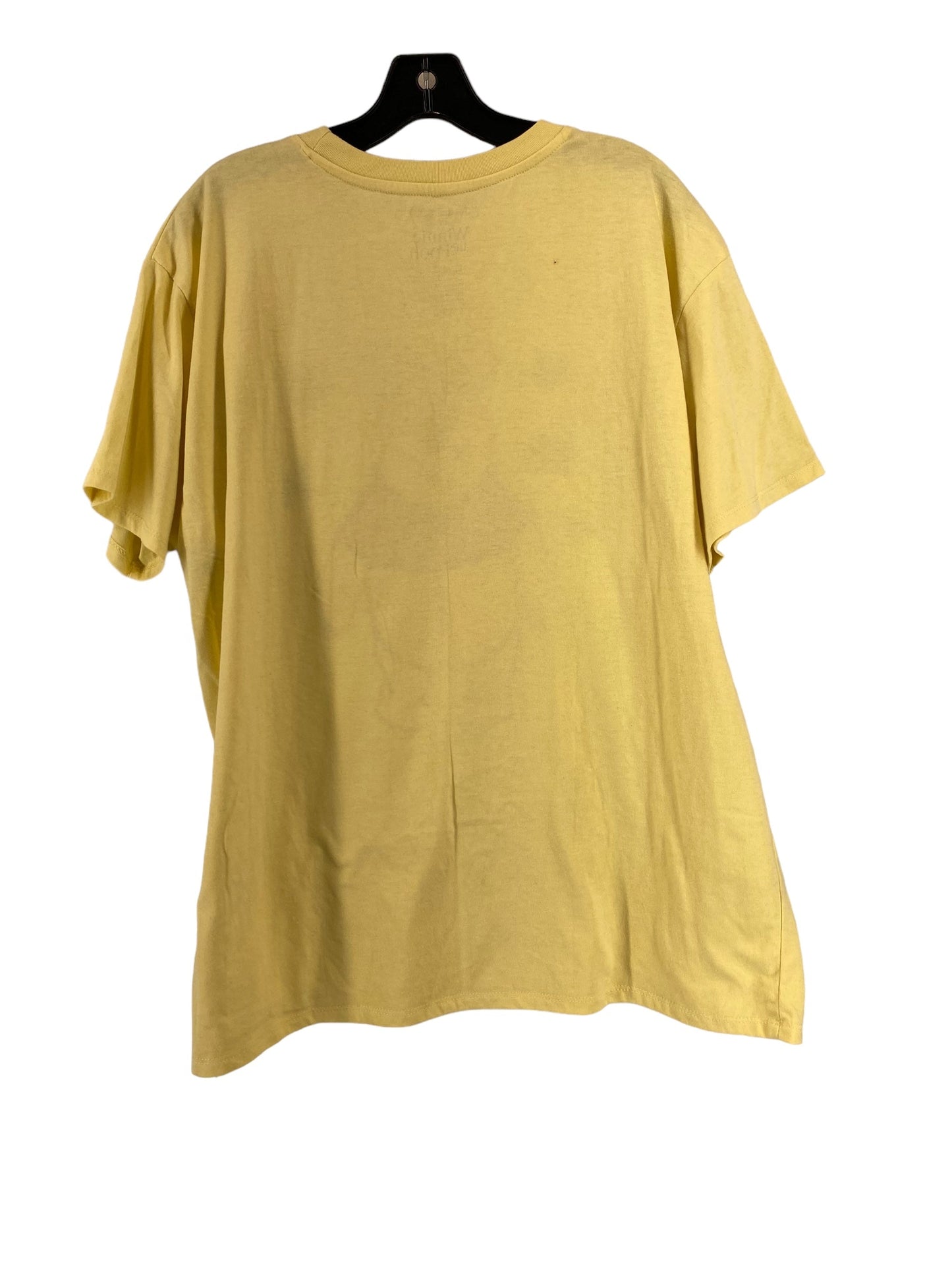 Yellow Top Short Sleeve Basic Disney Store, Size Xxl