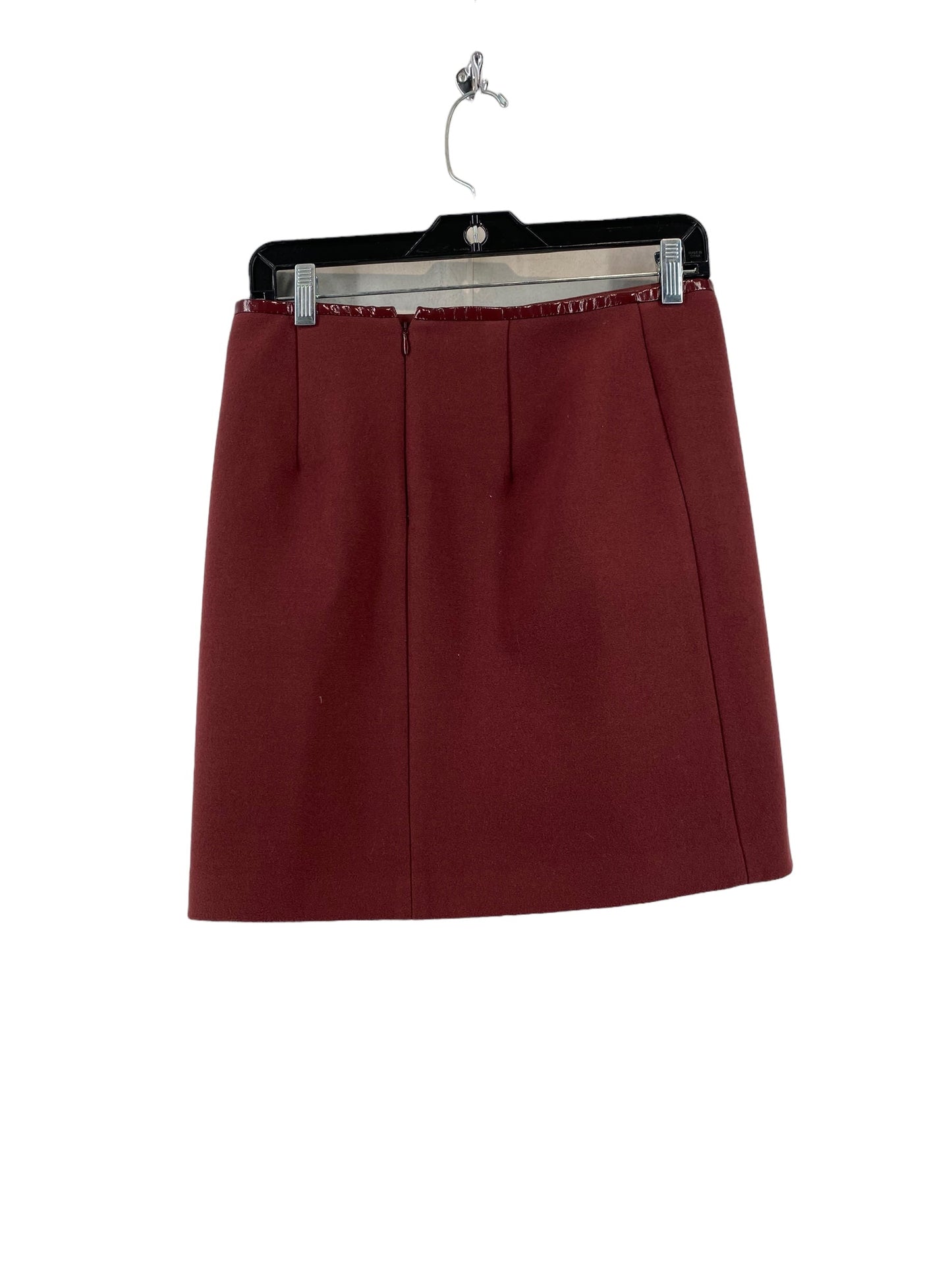 Red Skirt Midi White House Black Market, Size 0