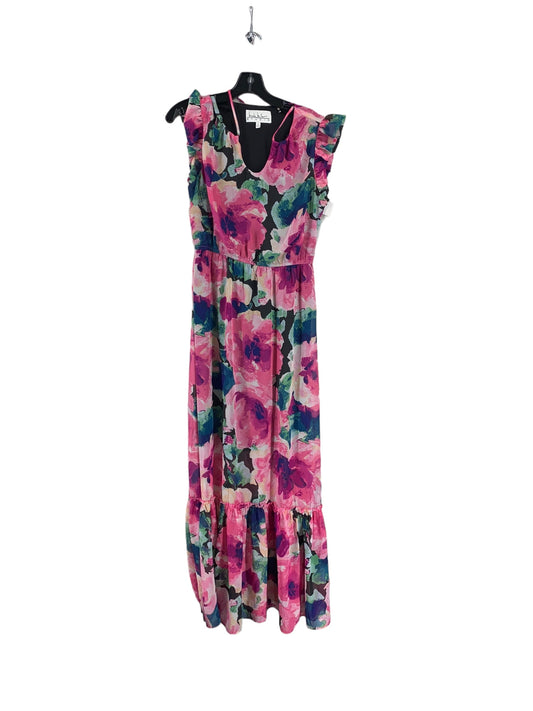 Floral Print Dress Party Long Nicole Miller, Size 6