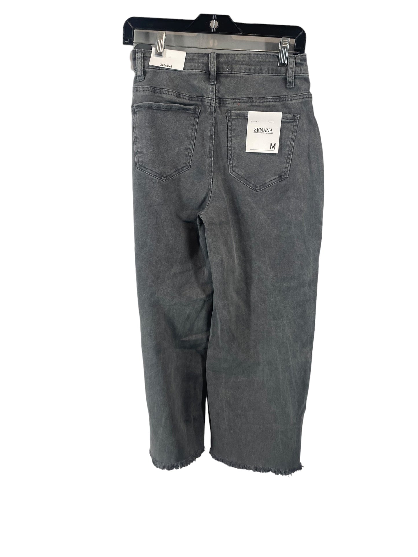 Grey Denim Jeans Wide Leg Zenana Outfitters, Size M