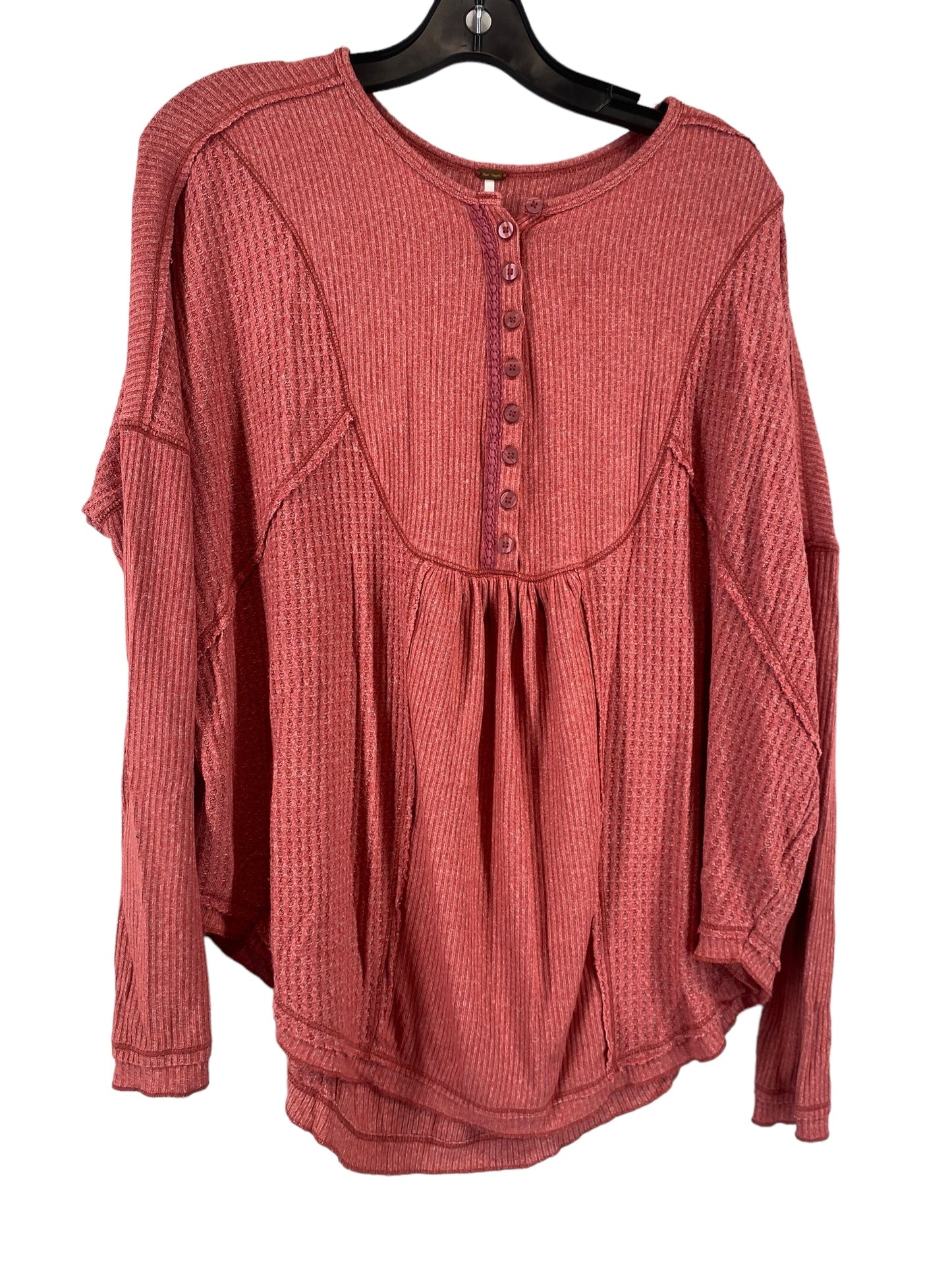 Pink Top Long Sleeve Free People, Size Xs