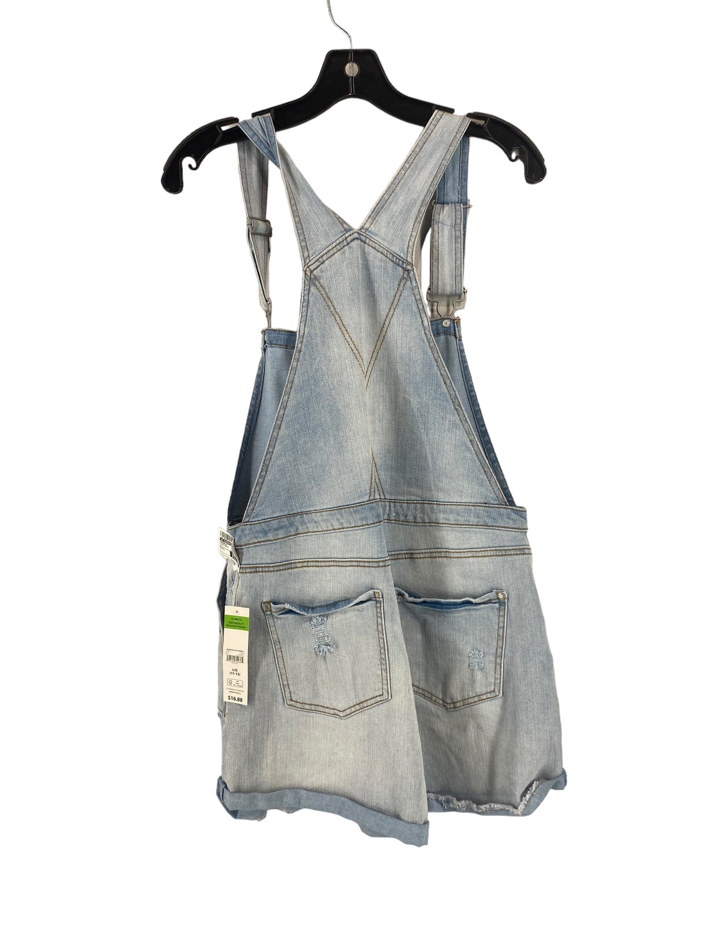 Blue Denim Overalls No Boundaries, Size L