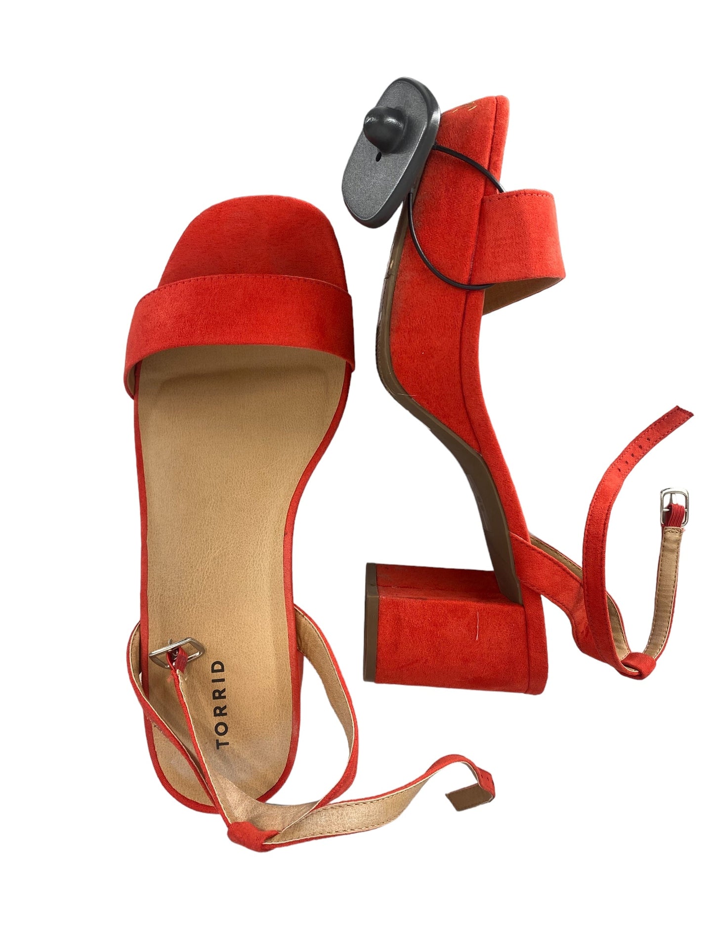 Red Shoes Heels Block Torrid, Size 10