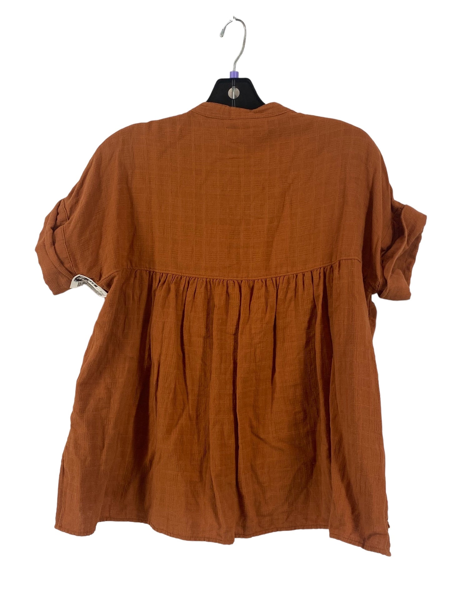 Brown Top Short Sleeve Madewell, Size Xs