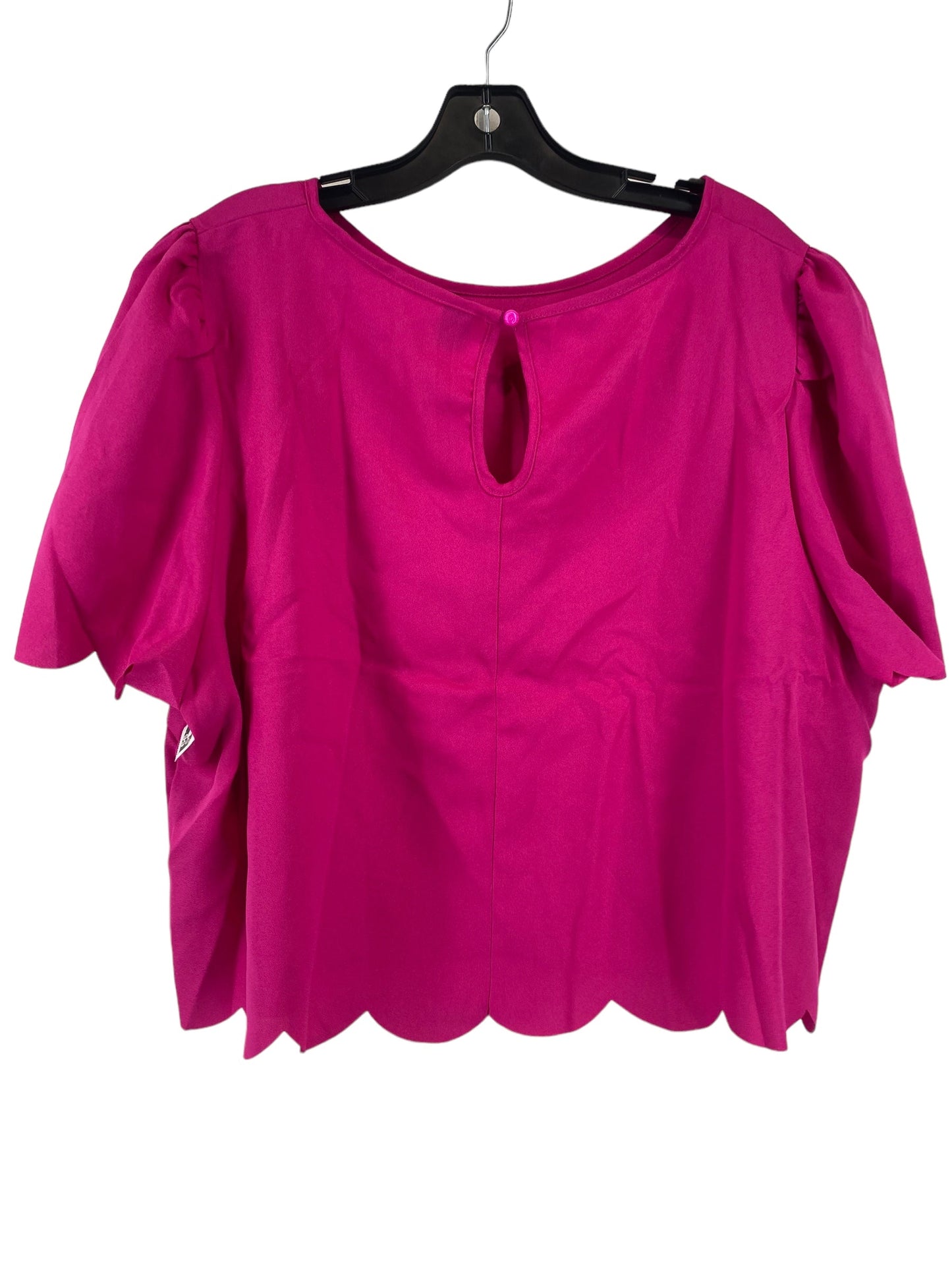 Pink Top Short Sleeve Shein, Size 4x