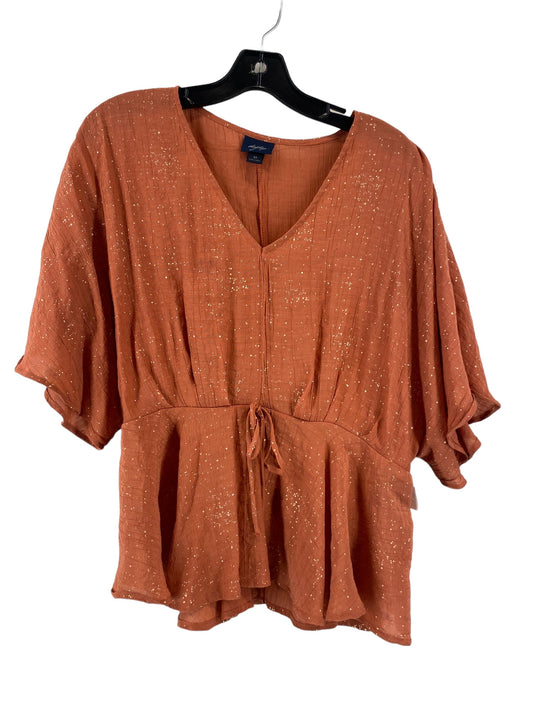 Orange Top Short Sleeve Daytrip, Size M