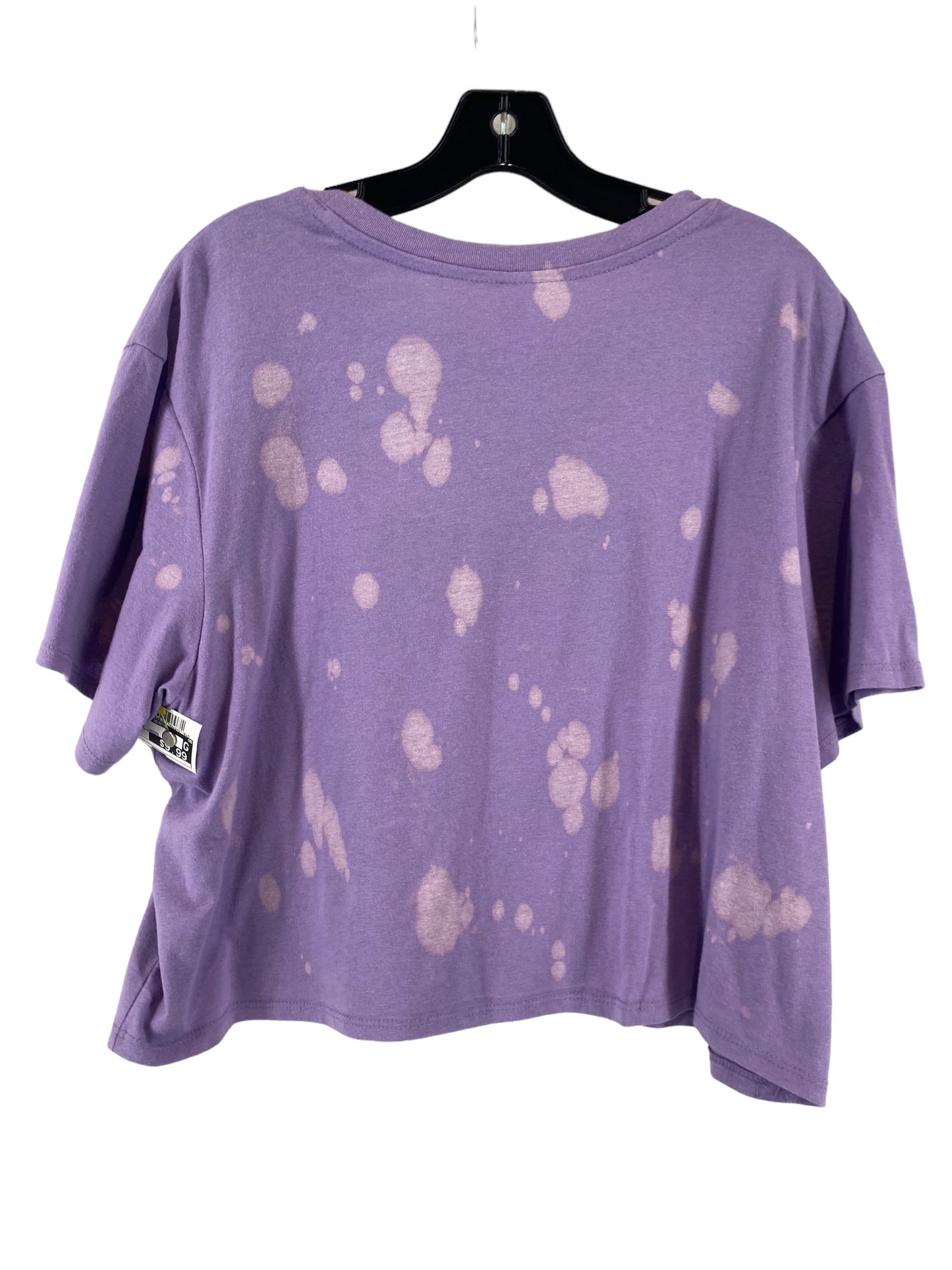 Purple Top Short Sleeve Clothes Mentor, Size Xl