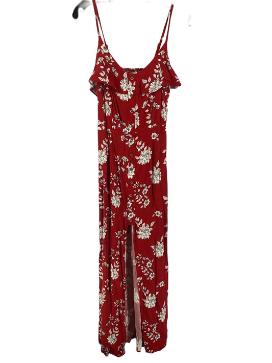 Red Dress Casual Maxi Guess, Size Xs