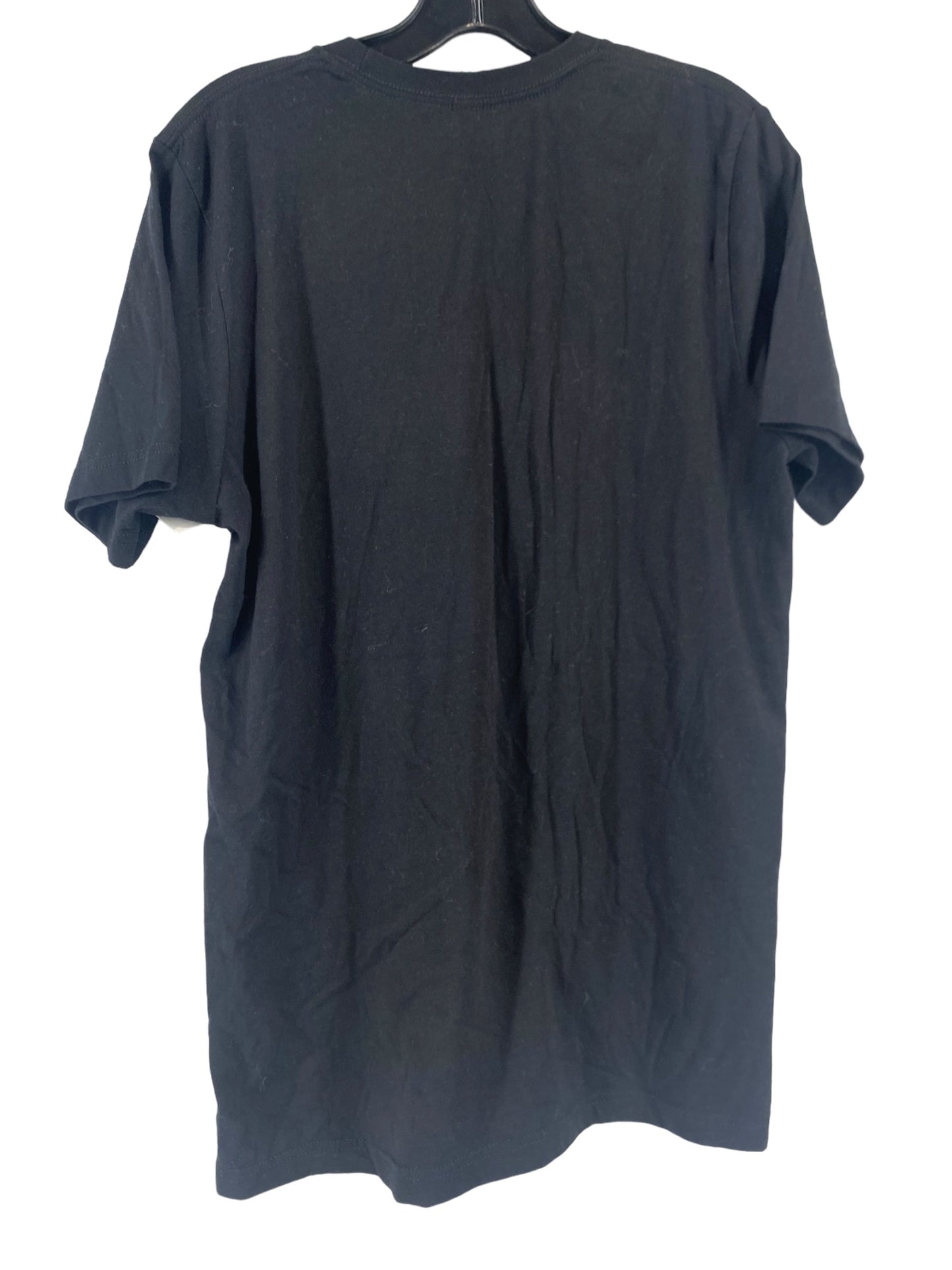 Black Top Short Sleeve Basic Clothes Mentor, Size L