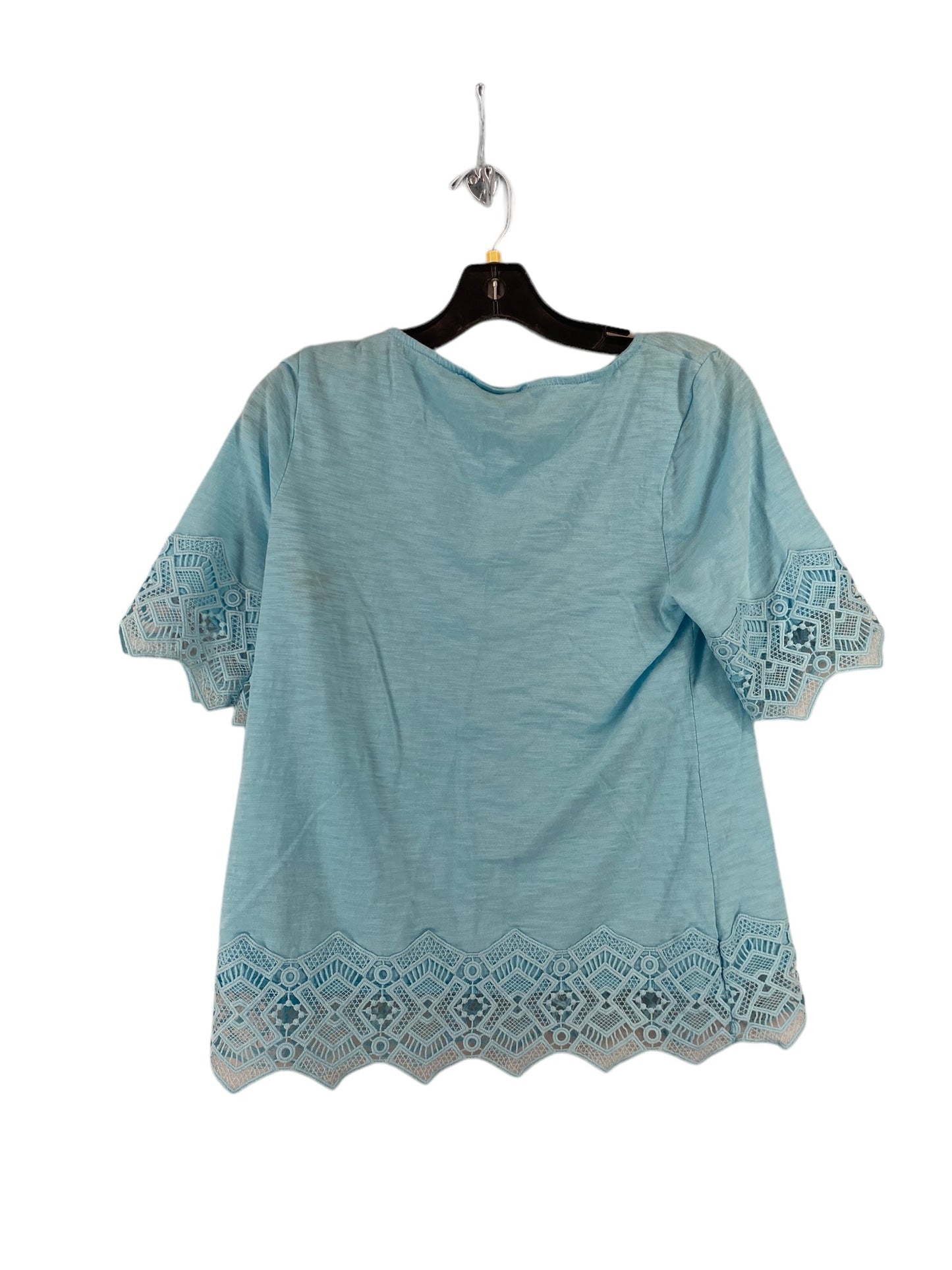 Blue Top Short Sleeve Chicos, Size 0