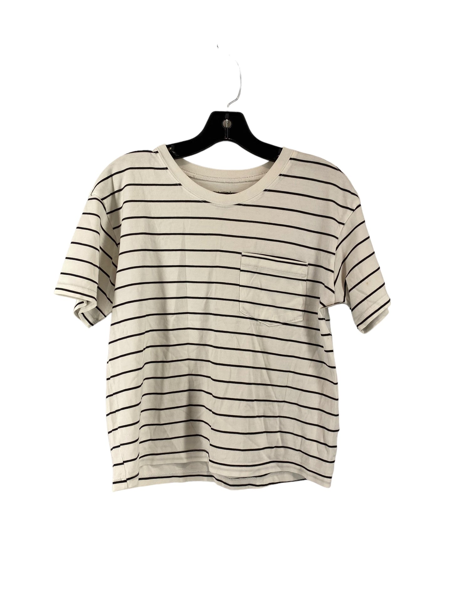 Striped Pattern Top Short Sleeve Time And Tru, Size S