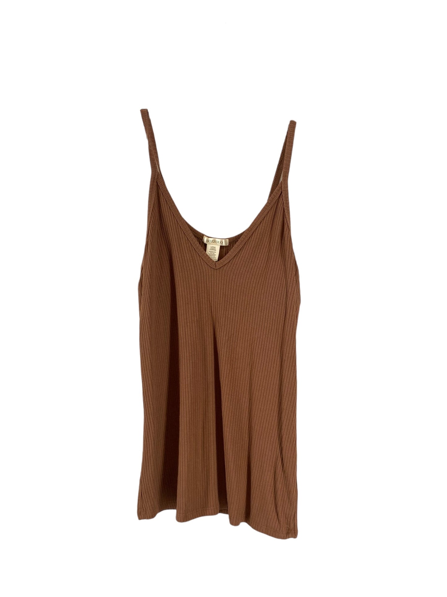 Brown Tank Top Bozzolo, Size L