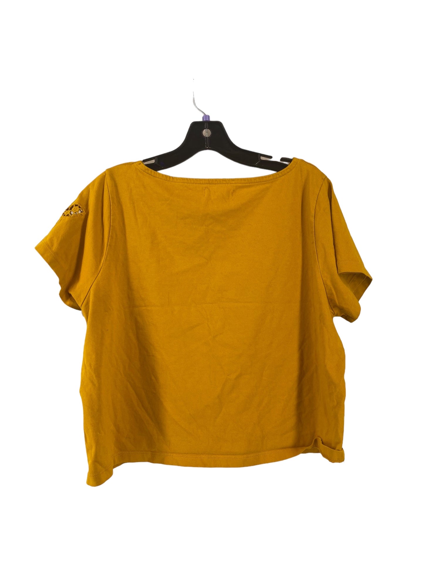 Yellow Top Short Sleeve Madewell, Size M