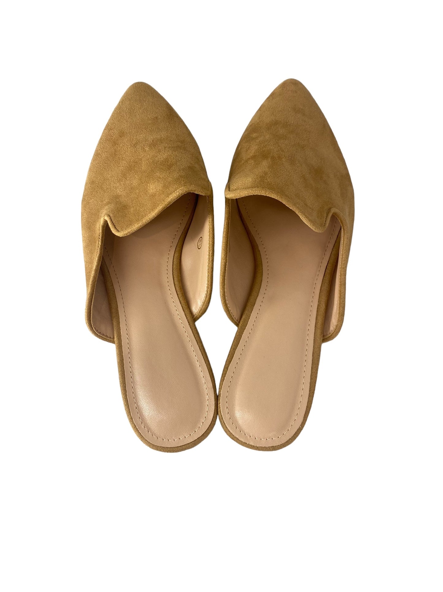 Tan Shoes Flats Clothes Mentor, Size 8.5